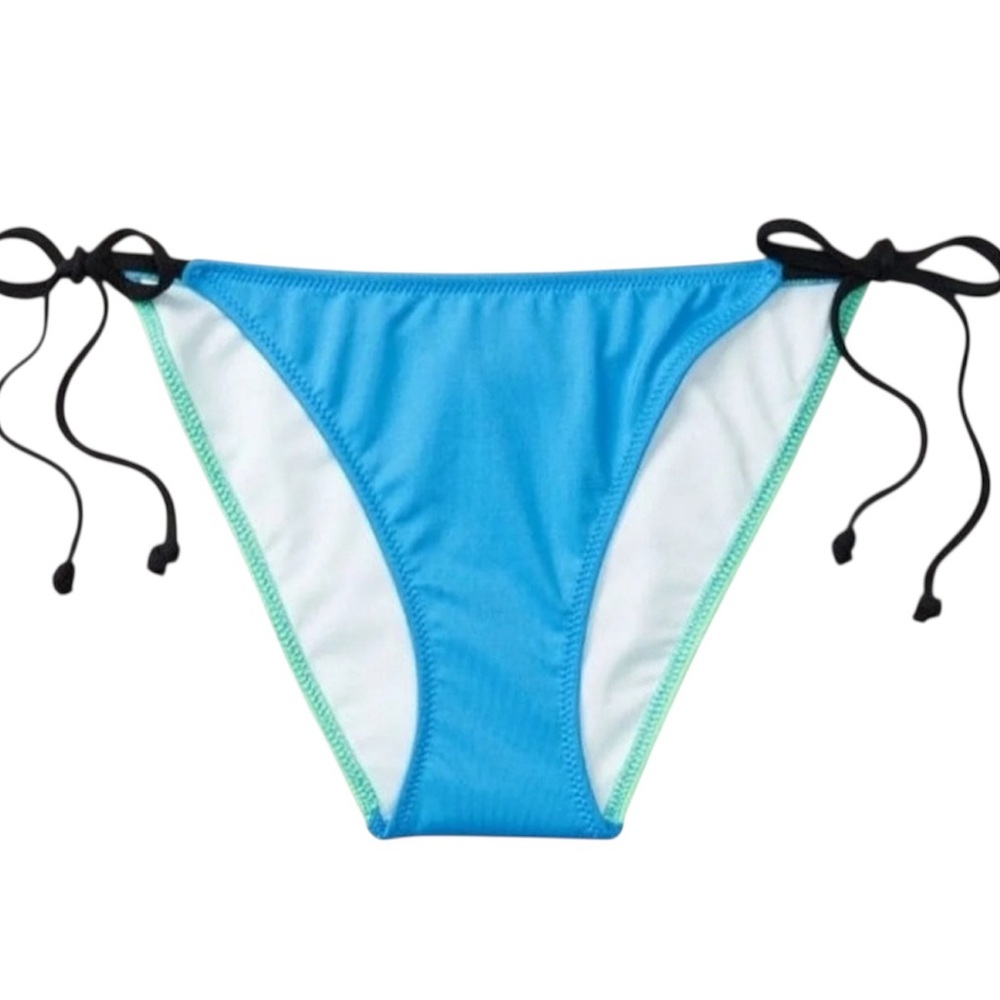 Victoria's Secret PINK neon bandeau bikini set small blue green - Picture 3 of 12
